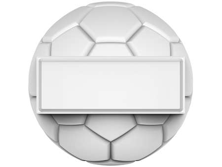 Soccer Ball. 3D illustration. 3D CG. High resolution.の写真素材