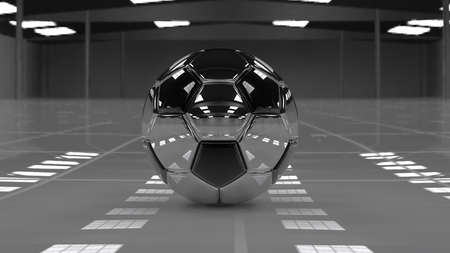 Soccer Ball. 3D illustration. 3D CG. High resolution.の写真素材