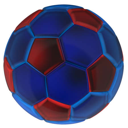 Soccer Ball. 3D illustration. 3D CG. High resolution.の写真素材
