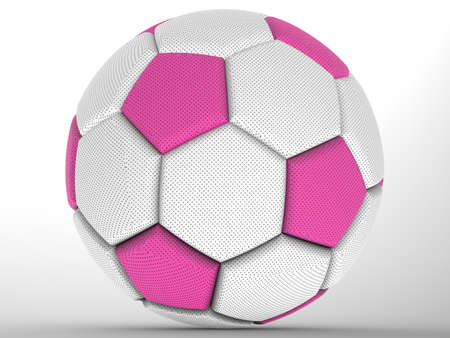 Soccer Ball. 3D illustration. 3D CG. High resolution.の写真素材