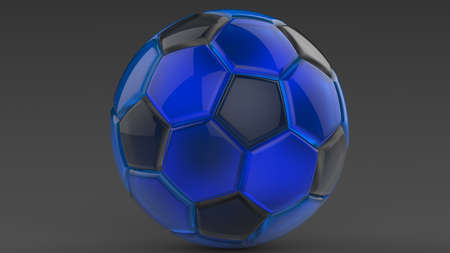 Soccer Ball. 3D illustration. 3D CG. High resolution.の写真素材