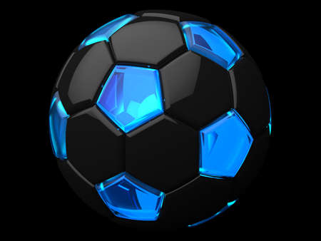 Soccer Ball. 3D illustration. 3D CG. High resolution.の写真素材
