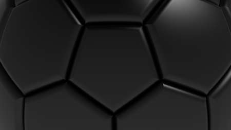 Realistic soccer ball or football ball closeup image. 3D illustration. 3D CG. High resolution.の写真素材