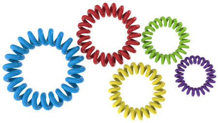 Coil springs. 3D illustration. 3D CG.の写真素材