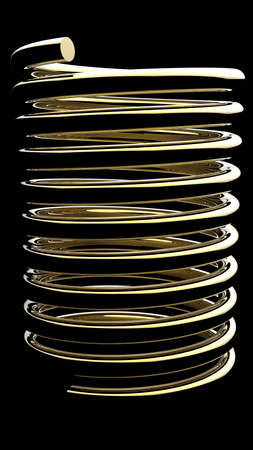 Coil springs. 3D illustration. 3D CG.の写真素材