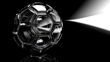 Soccer Ball. 3D illustration. 3D CG. High resolution.