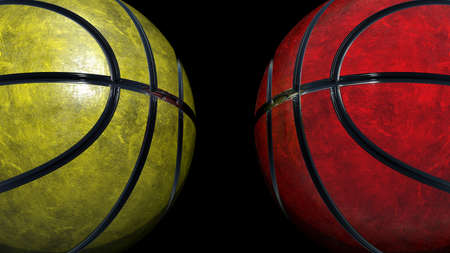 Basketball Design Background. 3D illustration. 3D rendering.の写真素材