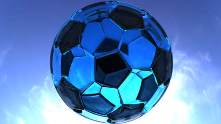 Soccer Ball 3D illustration. 3D CG. High resolution.の写真素材