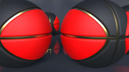 Basketball Design Background. 3D illustration. 3D rendering.の写真素材