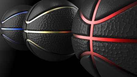 Basketball Design Background. 3D illustration. 3D rendering.の写真素材