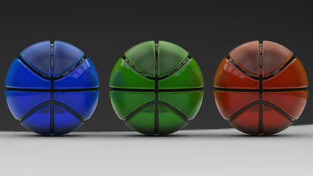Basketball Design Background. 3D illustration. 3D rendering.の写真素材
