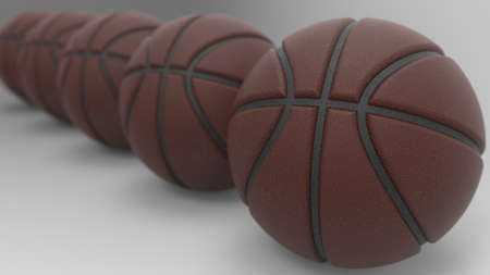 Basketball Design Background. 3D illustration. 3D rendering.の写真素材