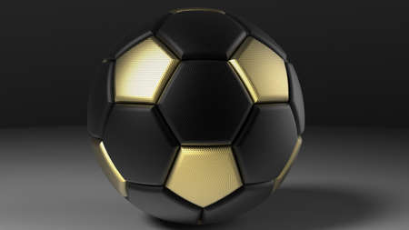 Soccer Ball. 3D illustration. 3D CG. High resolution.の写真素材