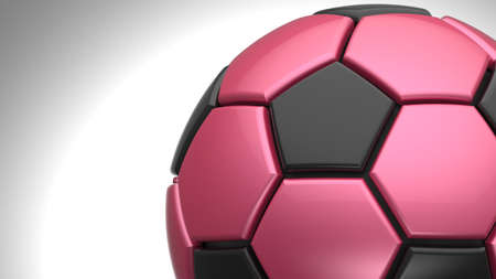 Soccer Ball. 3D illustration. 3D CG. High resolution.の写真素材