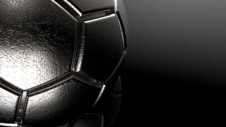 Soccer Ball. 3D illustration. 3D CG. High resolution.の写真素材