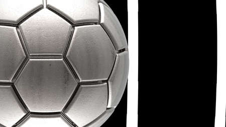 Soccer Ball. 3D illustration. 3D CG. High resolution.の写真素材