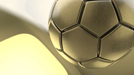 Soccer Ball. 3D illustration. 3D CG. High resolution.の写真素材