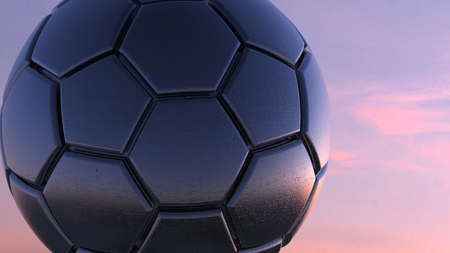Soccer Ball. 3D illustration. 3D CG. High resolution.の写真素材