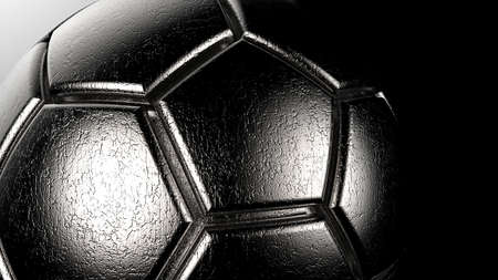 Soccer Ball. 3D illustration. 3D CG. High resolution.の写真素材