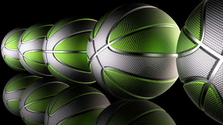 Basketball Design Background. 3D illustration. 3D rendering.の写真素材