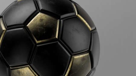 Soccer Ball. 3D illustration. 3D CG. High Resolution.の写真素材