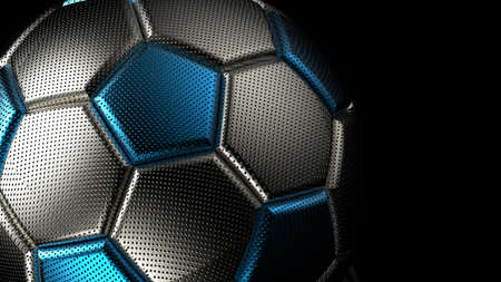 Soccer Ball. 3D illustration. 3D CG. High Resolution.の写真素材