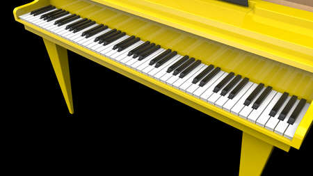 Grand Piano. 3D illustration. 3D CG. High resolution.の写真素材