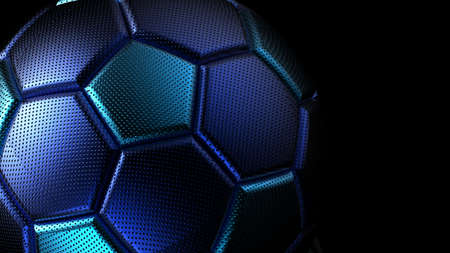 Soccer Ball. 3D illustration. 3D CG. High Resolution.の写真素材