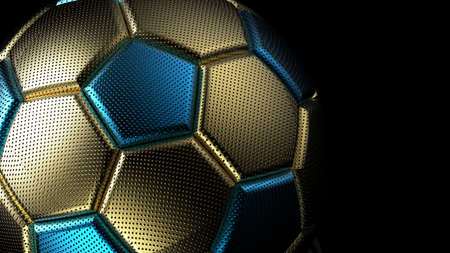 Soccer Ball. 3D illustration. 3D CG. High Resolution.の写真素材