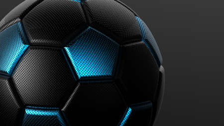 Soccer Ball. 3D illustration. 3D CG. High Resolution.の写真素材