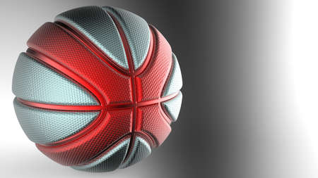 Basketball Design Background. 3D illustration. 3D rendering.の写真素材