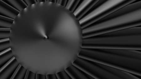Turbine blade. 3D illustration. 3D CG. High resolution.の写真素材