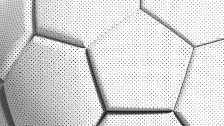 Soccer Ball. 3D illustration. 3D CG. High resolution.