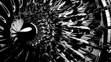 Jet engine. 3D illustration. 3D CG. High resolution.の写真素材