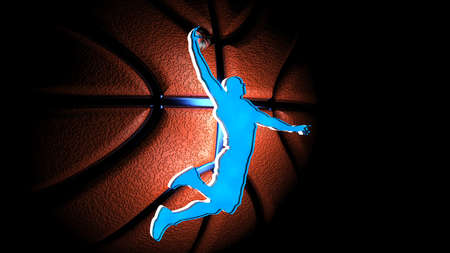 Basketball Design Background. 3D illustration. 3D rendering.の写真素材