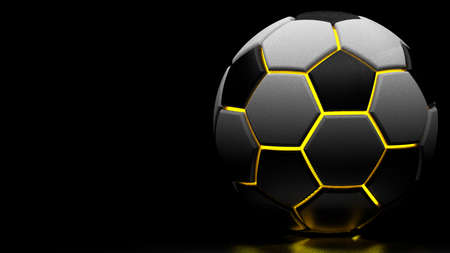Soccer Ball. 3D illustration. 3D CG. High resolution.の写真素材
