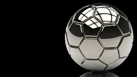 Soccer Ball. 3D illustration. 3D CG. High resolution.の写真素材