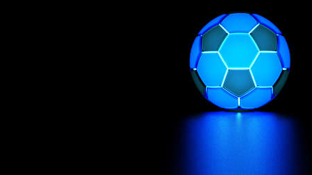 Soccer Ball. 3D illustration. 3D CG. High resolution.