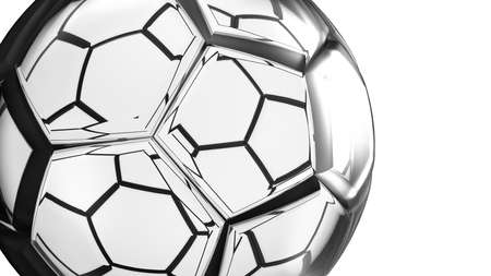Soccer Ball. 3D illustration. 3D CG. High resolution.の写真素材