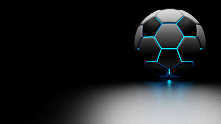 Soccer Ball. 3D illustration. 3D CG. High resolution.の写真素材