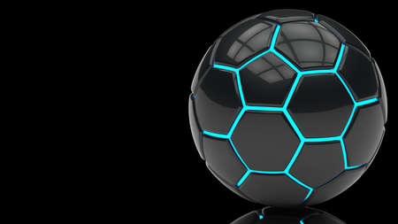 Soccer Ball. 3D illustration. 3D CG. High resolution.