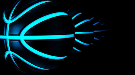 Basketball Design Background. 3D illustration. 3D rendering.の写真素材