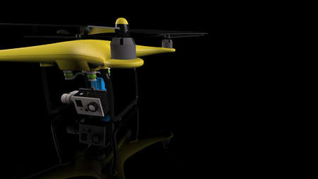 Drone. 3D illustration. 3D CG. High resolution.