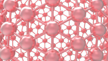 Abstract vector mesh spheres. 3D illustration. 3D CG. High resolution.