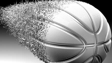 Basketball Design Background. 3D illustration. 3D rendering.の写真素材