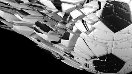 Soccer Ball. 3D illustration. 3D CG. High resolution.の写真素材