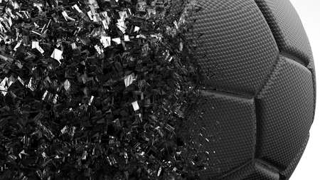 Soccer Ball. 3D illustration. 3D CG. High resolution.の写真素材