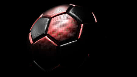 Soccer Ball. 3D illustration. 3D CG. High resolution.の写真素材