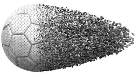 Soccer Ball. 3D illustration. 3D CG. High resolution.の写真素材
