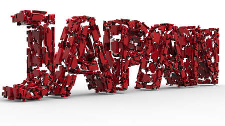 Soccer Ball. 3D illustration. 3D CG. High resolution.の写真素材